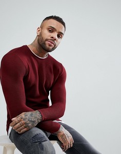Бордовый двухслойный свитшот Pull&Bear - Красный