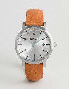 Наручные часы со светло-коричневым кожаным ремешком Nixon A984 Rollo 38 - Рыжий