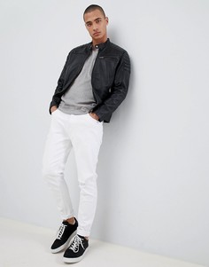 Кожаная куртка Selected Homme - Черный