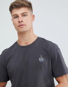 Футболка с вышитым скелетом Jack & Jones Originals - Черный