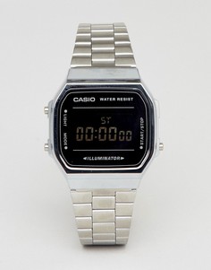 Цифровые часы (серебристый/черный зеркальный) Casio A168W - Серебряный