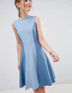 Приталенное платье Closet London - Синий