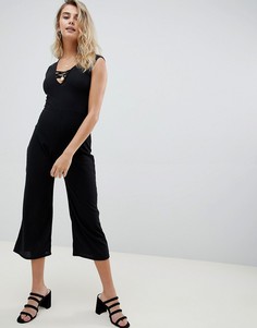 Комбинезон в рубчик Boohoo - Черный