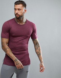 Фиолетовая приталенная футболка в стиле милитари Nike Training AA1591-652 - Фиолетовый