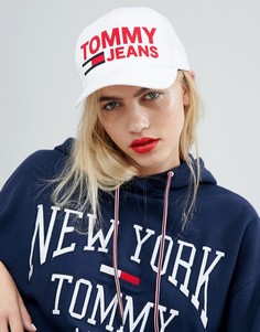 Кепка с крупным логотипом Tommy Jeans - Белый