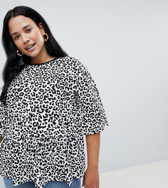 Свободная футболка ASOS DESIGN Curve - Мульти