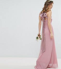 Плиссированное платье макси TFNC Petite - Розовый