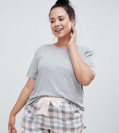 Серая футболка для сна ASOS DESIGN Curve - Серый