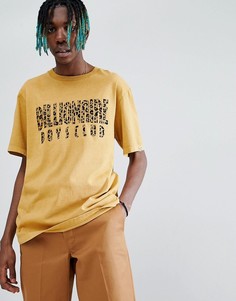 Золотистая футболка с леопардовым принтом Billionaire Boys Club - Желтый