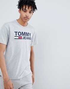 Серая меланжевая футболка с принтом логотипа Tommy Jeans Capsule Classics - Серый