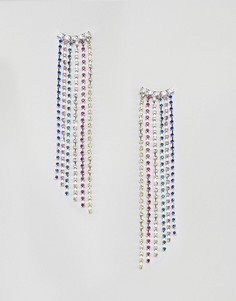 Серебристые серьги ASOS DESIGN - Серебряный