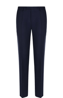 Шерстяные брюки прямого кроя BOSS