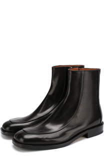 Высокие кожаные ботинки на молнии Dries Van Noten
