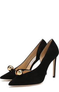 Замшевые туфли Sadira 100 на шпильке Jimmy Choo