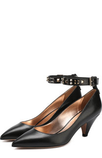 Кожаные туфли Valentino Garavani Precious на каблуке kitten heel Valentino