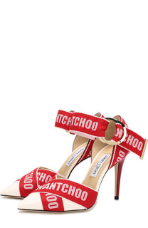 Кожаные туфли Bea 100 на шпильке Jimmy Choo