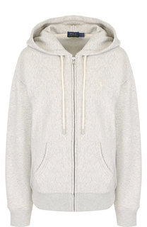 Хлопковый кардиган на молнии с капюшоном Polo Ralph Lauren