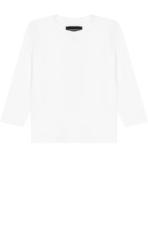 Хлопковый однотонный лонгслив Emporio Armani