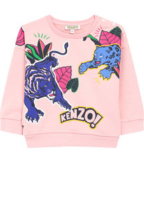Хлопковый свитшот с принтом Kenzo