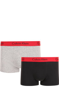 Комплект из двух хлопковых боксеров с широкой резинкой Calvin Klein Underwear