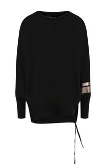 Хлопковый пуловер свободного кроя с круглым вырезом Roque