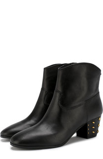 Кожаные ботильоны Avery на декорированном каблуке MICHAEL Michael Kors