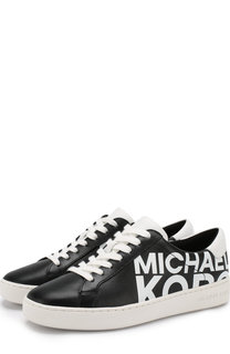 Кожаные кеды Irving на шнуровке MICHAEL Michael Kors