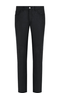 Шерстяные брюки прямого кроя Brioni