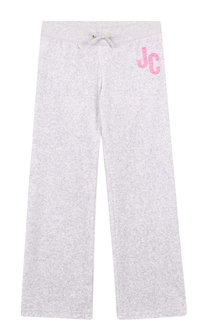 Хлопковые брюки свободного кроя Juicy Couture