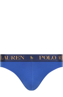 Хлопковые брифы с широкой резинкой Polo Ralph Lauren