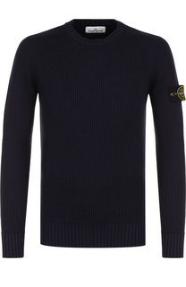 Шерстяной свитер фактурной вязки Stone Island