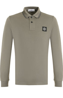 Хлопковое поло с длинными рукавами Stone Island