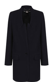 Однотонное шерстяное пальто прямого кроя Stella McCartney