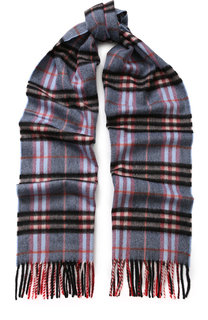 Кашемировый шарф в клетку с бахромой Burberry