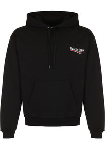 Хлопковое худи свободного кроя Balenciaga