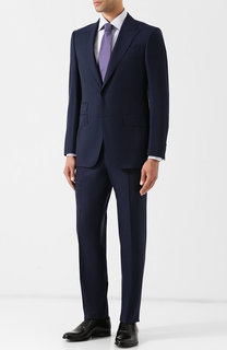 Шерстяной костюм с пиджаком на двух пуговицах Ermenegildo Zegna