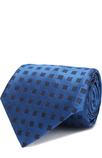 Шелковый галстук с узором Kiton