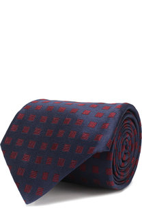 Шелковый галстук с узором Kiton