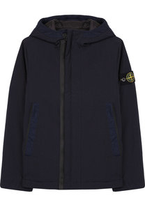 Ветровка на молнии с капюшоном Stone Island