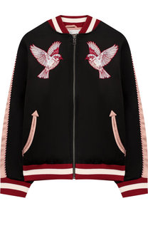 Бомбер с декоративной вышивкой Stella McCartney