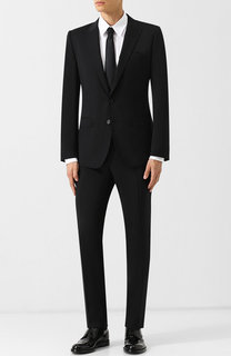 Шерстяной костюм с пиджаком на двух пуговицах Dolce & Gabbana