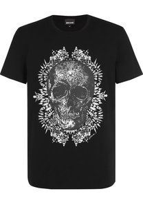 Хлопковая футболка с принтом Just Cavalli