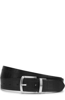 Кожаный ремень с металлической пряжкой Emporio Armani