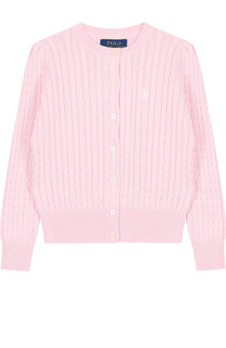 Хлопковый кардиган фактурной вязки на пуговицах Polo Ralph Lauren