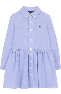 Джинсовое платье-рубашка с воротником button down Polo Ralph Lauren