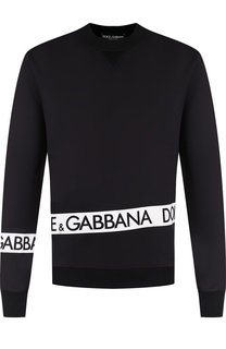 Хлопковый свитшот с принтом Dolce & Gabbana