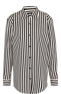 Хлопковая блуза в полоску Dries Van Noten