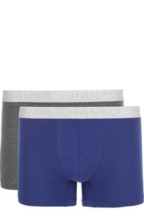 Комплект из двух хлопковых боксеров с широкой резинкой Hanro