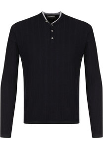 Однотонный шерстяной пуловер Emporio Armani