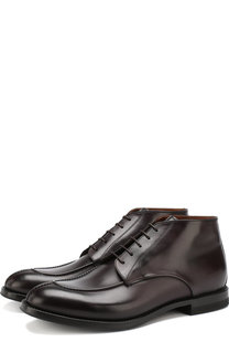Кожаные ботинки на шнуровке W.Gibbs